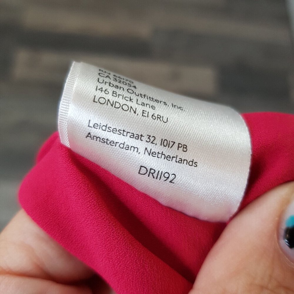 By Anthropologie Audrey Satin Midi Dress UK 16 US 12 Pink Cut Out BNWT - Picture 12 of 15